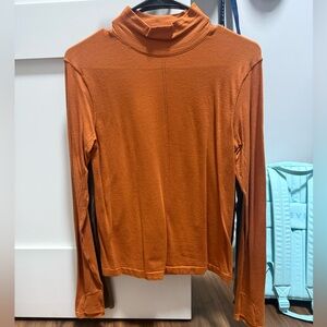 Athleta Orange Long Sleeve Top